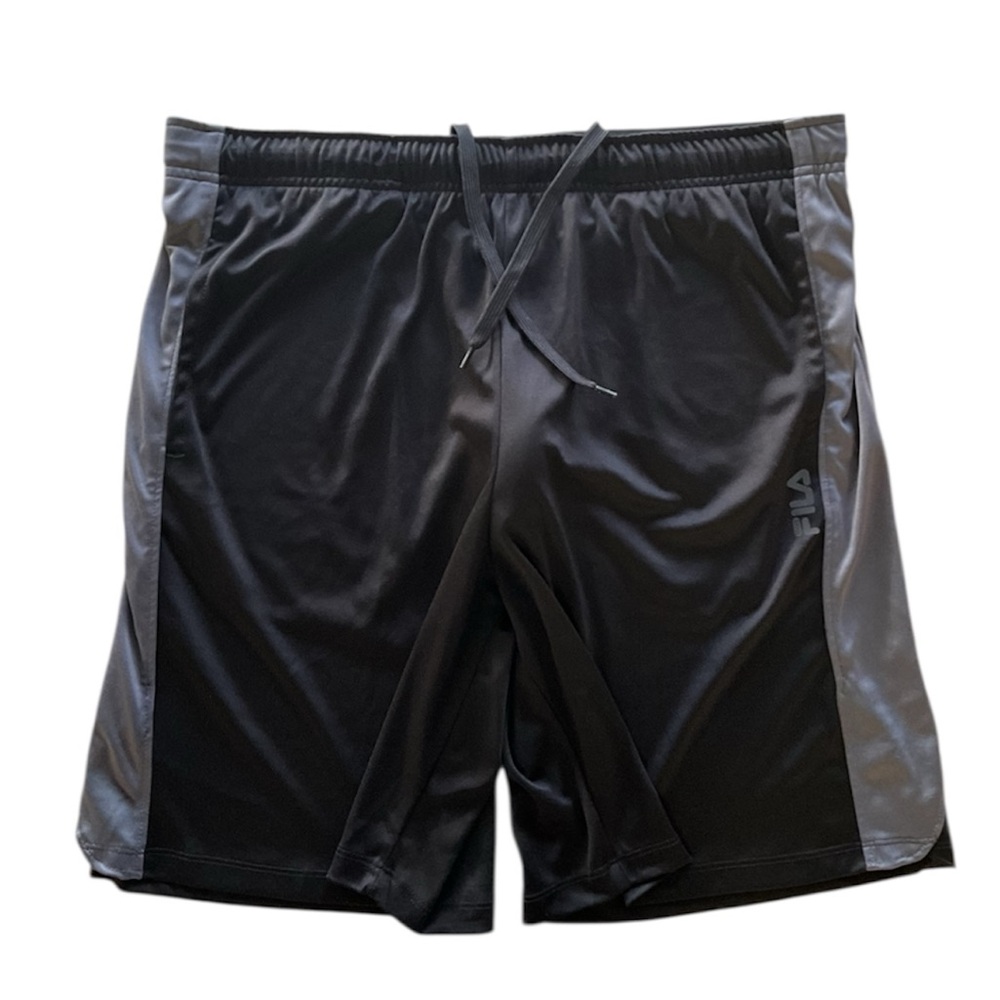 Fila Black & Gray Gym Short